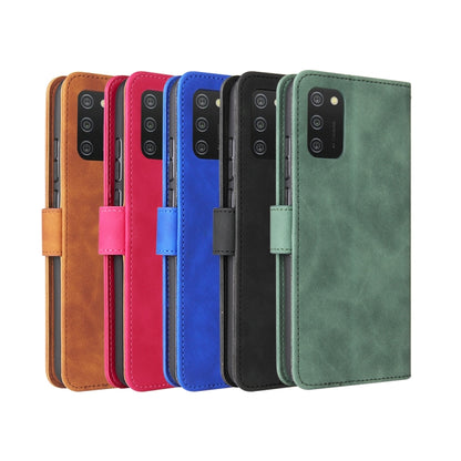 Assorted color PU leather flip phone wallet cases with card slots and magnetic closure.