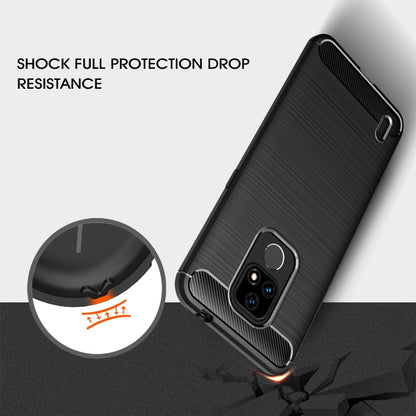 Black textured TPU phone case showing camera area and side protection