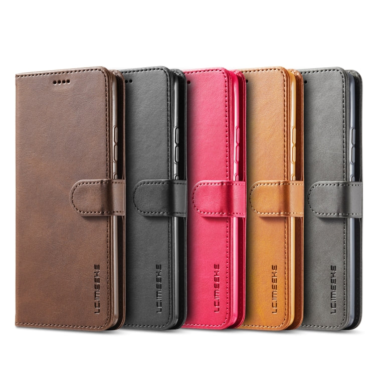 Multi-color leather flip phone cases with card holder and magnetic strap