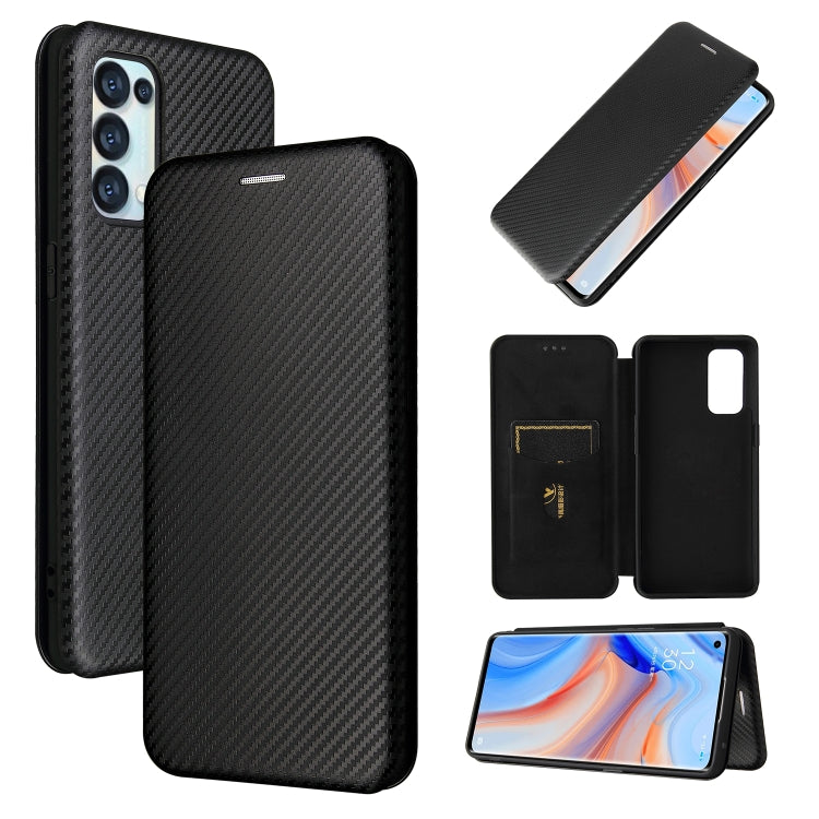 Black carbon fiber texture magnetic flip phone case with card slot for mobile device
