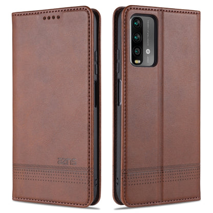Dark brown flip leather wallet phone case with textured finish and camera cutout