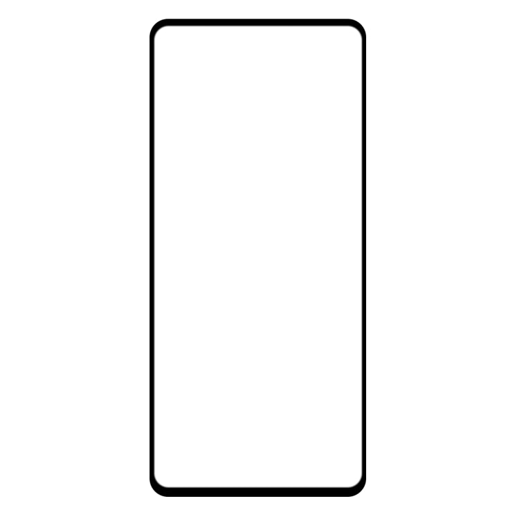 Tempered glass screen protector sheet with full-screen coverage and black border