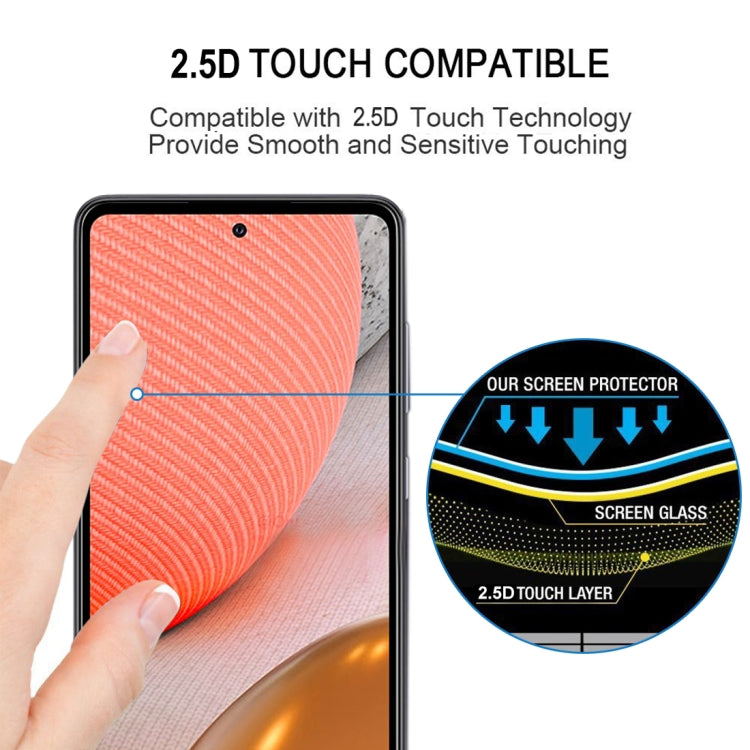 2.5D tempered glass screen protector with smooth touch, 25-pack
