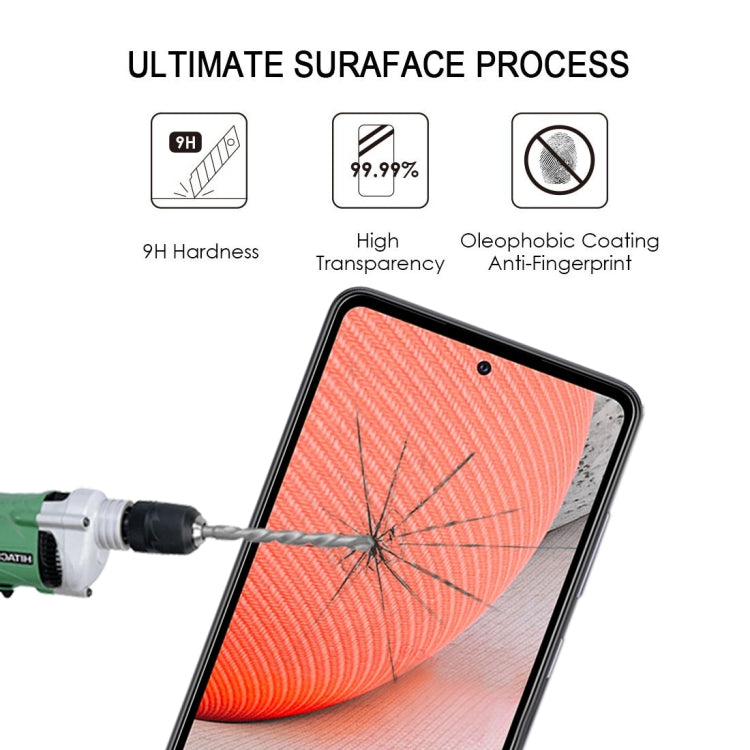 Tempered glass screen protector with 9H hardness and anti-fingerprint coating, 25-pack