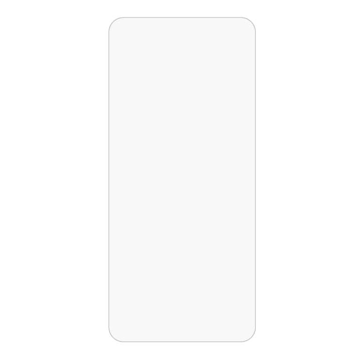 Clear 2.5D tempered glass screen protector film, rectangular for smartphone display.