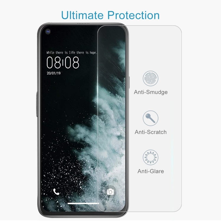 Tempered glass screen protector film with anti-smudge, anti-scratch, anti-glare.