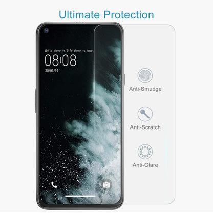 Tempered glass screen protector film with anti-smudge, anti-scratch, anti-glare.