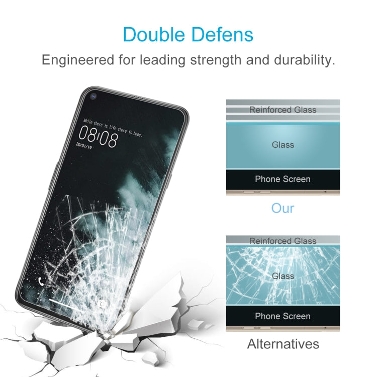 Tempered glass screen protector with reinforced glass for added durability.