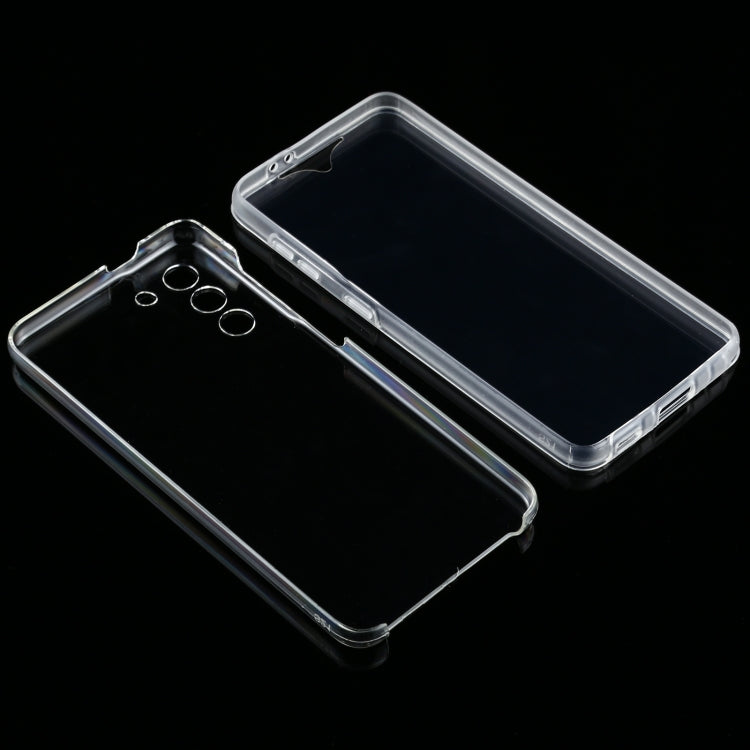 Ultra-thin transparent TPU phone case set, front and back with camera cutouts