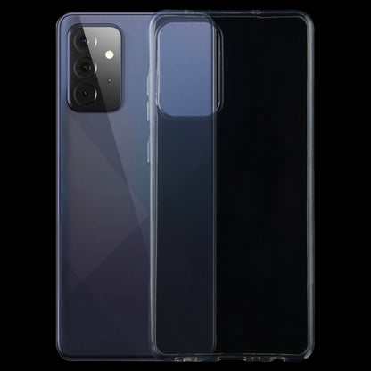 Transparent TPU phone case with camera cutouts for a Samsung-style smartphone
