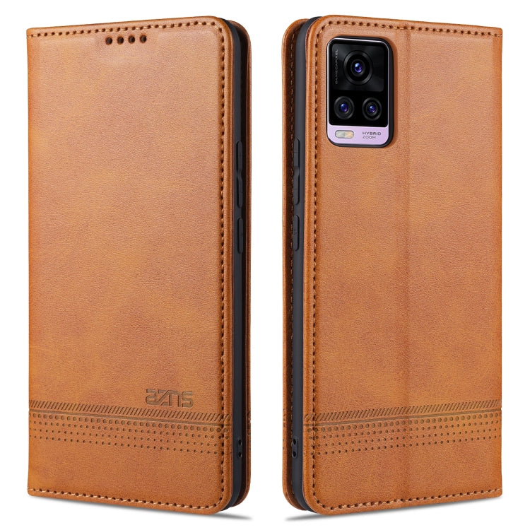 Light brown flip leather phone case with textured finish and rear camera cutout