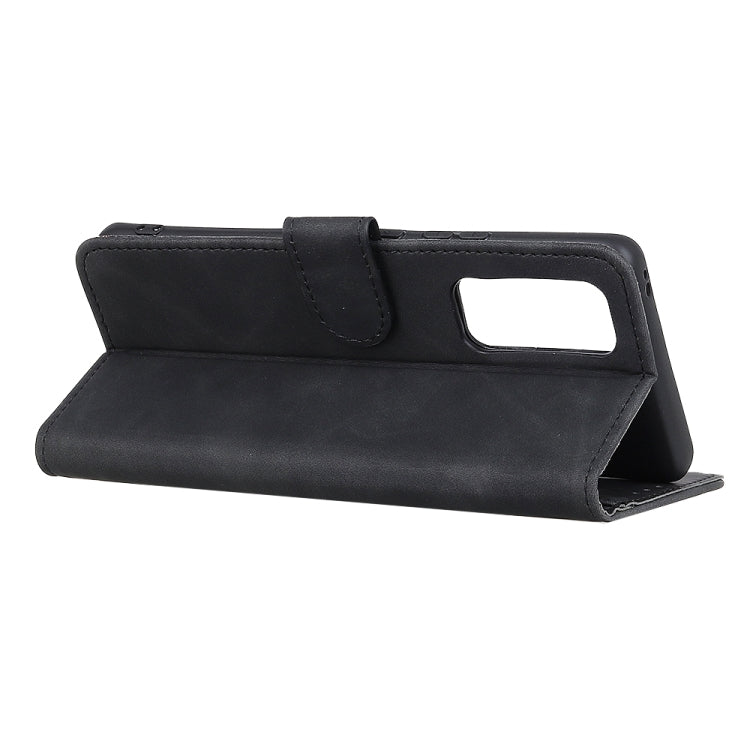 KHAZNEH black horizontal flip leather phone case with built-in kickstand