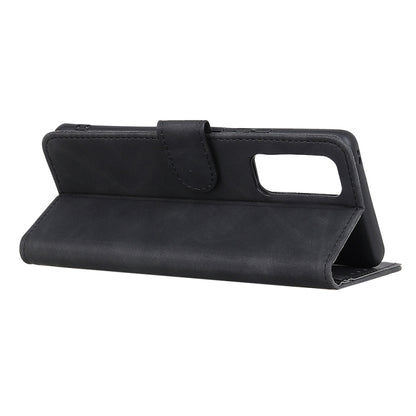 KHAZNEH black horizontal flip leather phone case with built-in kickstand