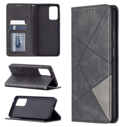 Gray leather magnetic flip wallet case with card slots and photo frame, front angled