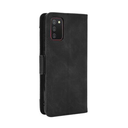 Black flip leather phone case with holder strap and cutout for camera
