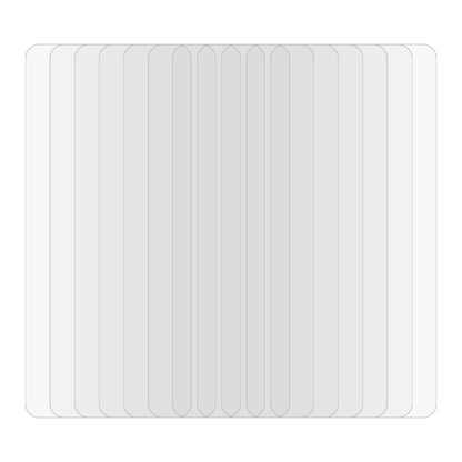 Tempered glass screen protector films pack of 10, clear covers with rounded corners