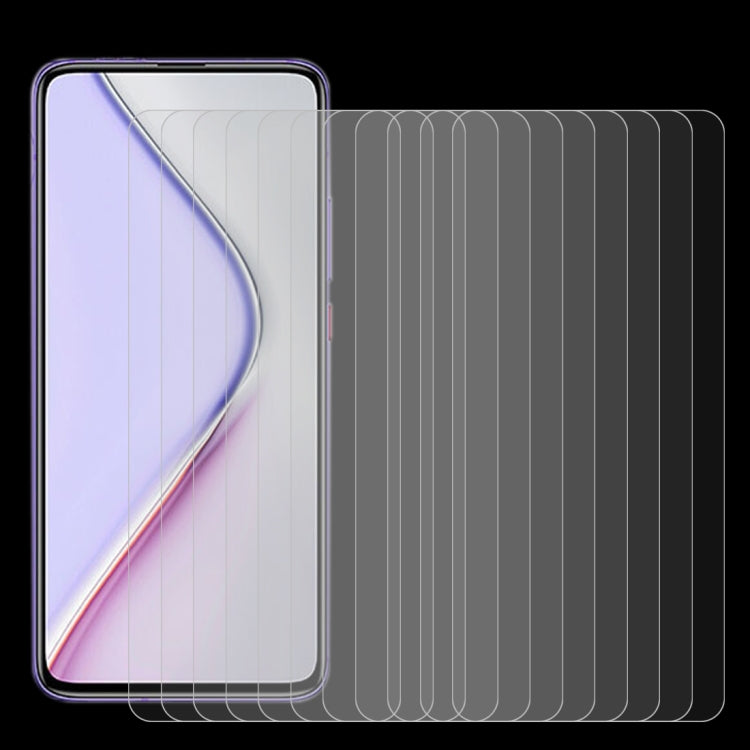 Tempered glass screen protector films pack of 10 with 2.5D curved glass overlays