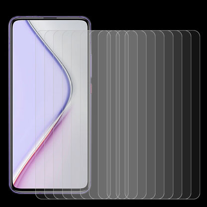 Tempered glass screen protector films pack of 10 with 2.5D curved glass overlays
