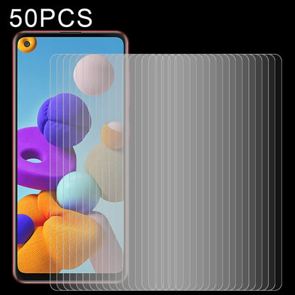 50-pack 9H 2.5D tempered glass screen protectors, clear, for phone fronts