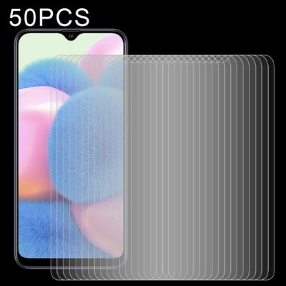 50-pack 9H 2.5D tempered glass screen protectors, clear, for phone fronts