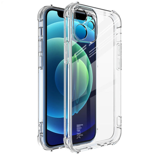 Transparent shockproof TPU phone case with camera cutout and screen protection