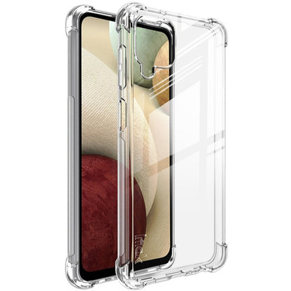 Clear TPU shockproof phone case with camera cutout and raised screen lip