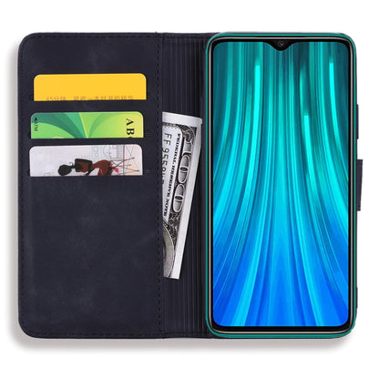 Dark leather wallet case interior with card slots and fold-over cover