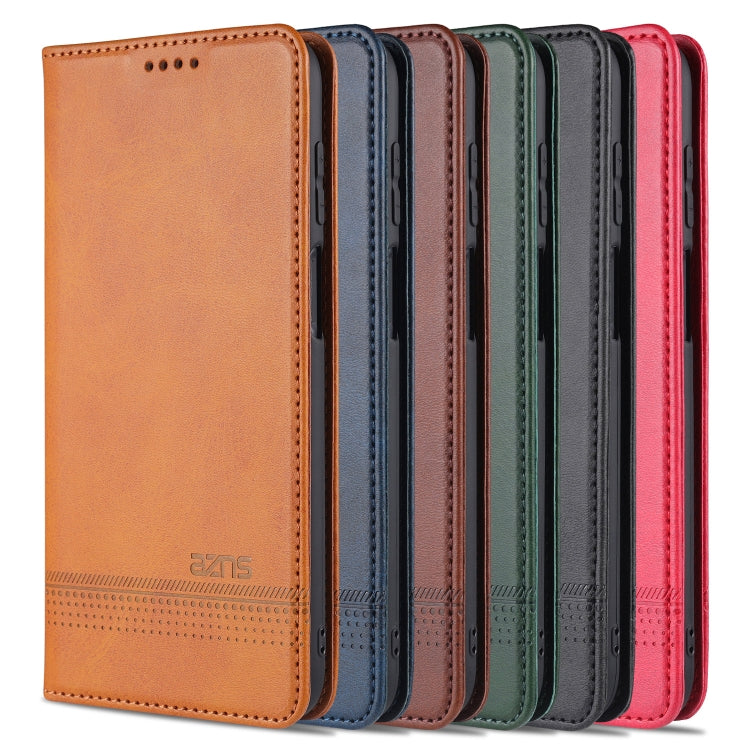 Assorted leather flip phone cases in several colors, each with card slots.