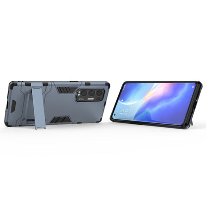 Rugged phone case with kickstand, back armor panels, and camera openings
