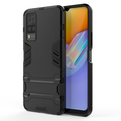 Black shockproof phone case with textured grip and cutouts for buttons and ports
