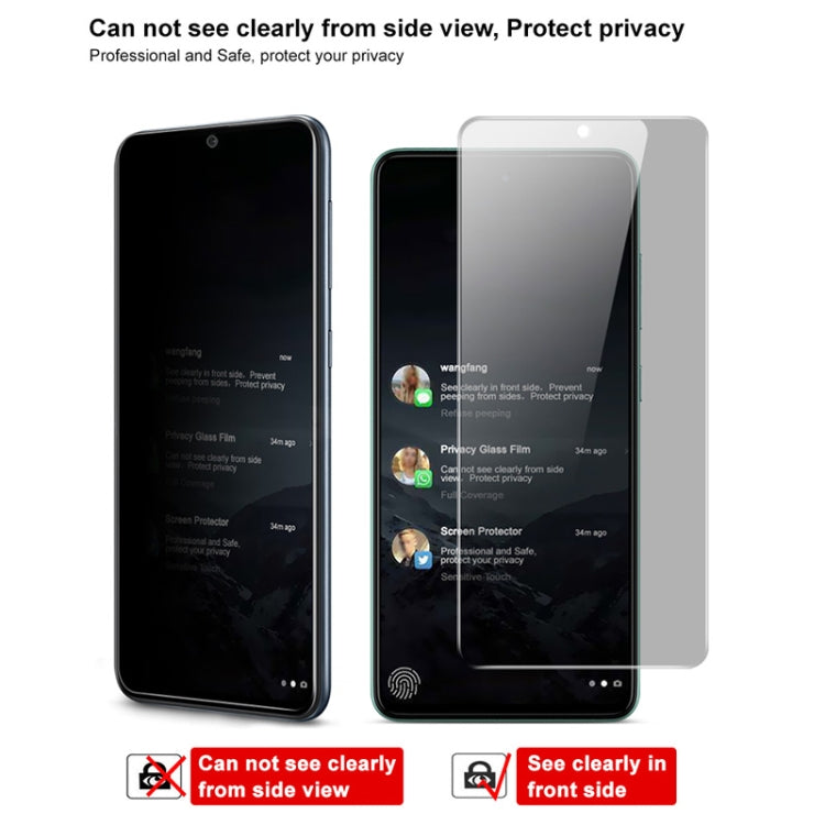 Anti-spy tempered glass screen protector film limits side viewing on phone