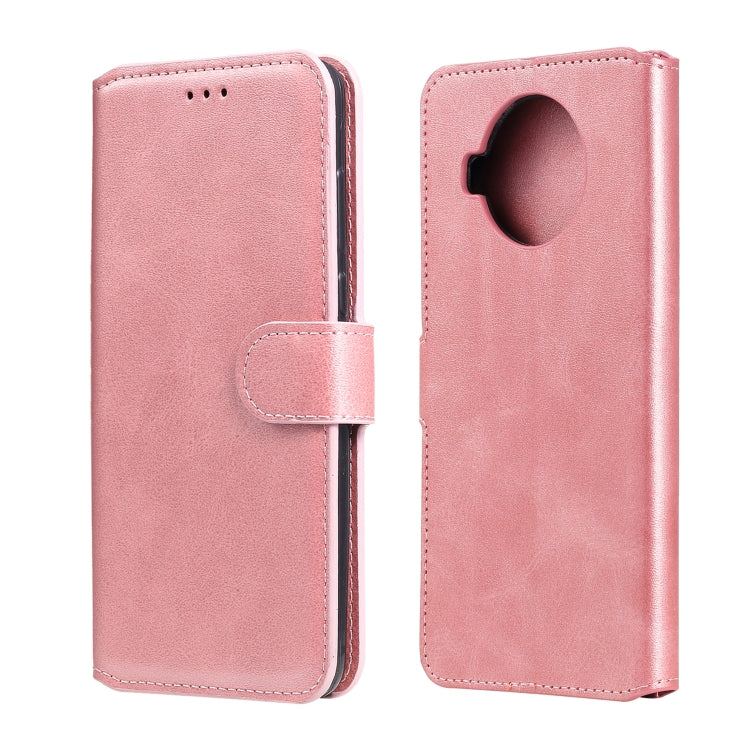 Rose pink flip leather phone case with card holder flap and cutout window
