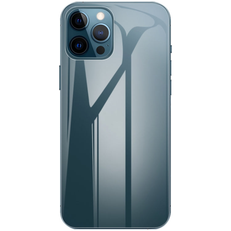 Curved transparent hydrogel back protector film on smartphone, full back coverage