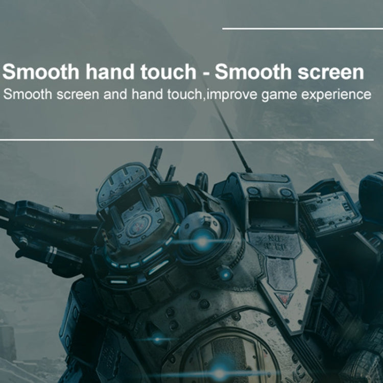 Curved full-screen hydrogel protector film over smartphone screen