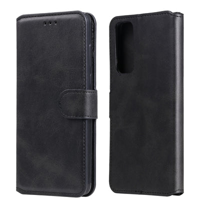 Black folio wallet phone case with flip cover, card slots, and camera cutout