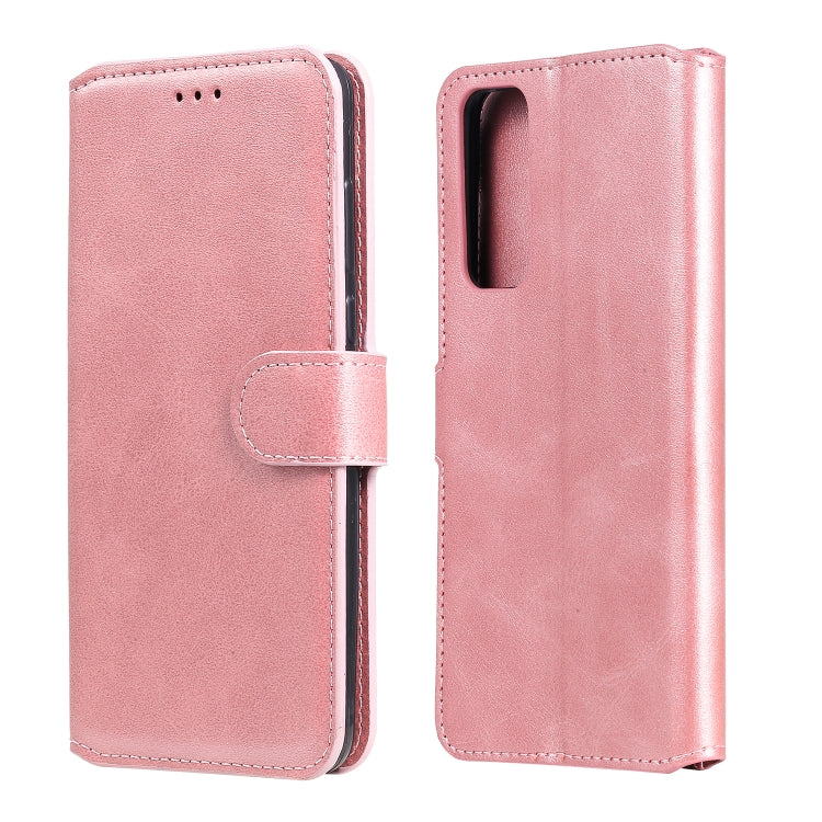Rose gold flip phone wallet case with front camera cutout and protective side cover