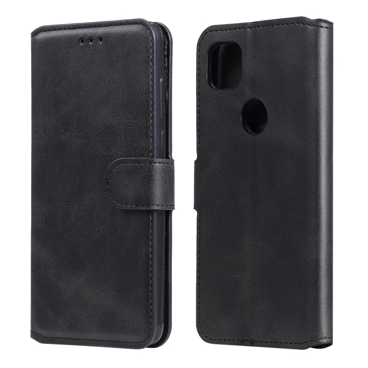 Black folio wallet phone case with flip cover, card slots, and camera cutout