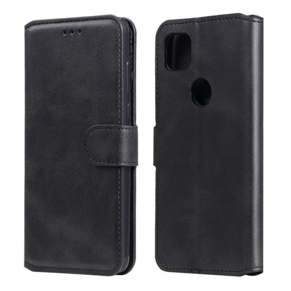 Black folio wallet phone case with flip cover, card slots, and camera cutout
