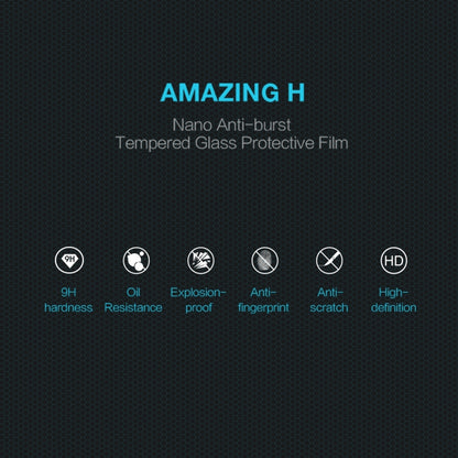 NILLKIN tempered glass screen protector film with scratch and impact icons