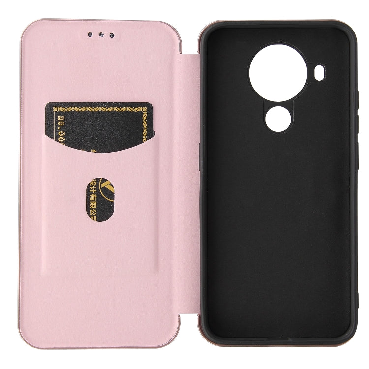 Pink flip case with card slot window and matching black back cover
