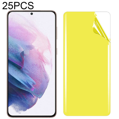 TPU full-coverage screen protector set with yellow film sheet and phone front