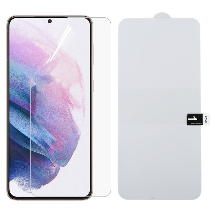 Full-screen hydrogel screen protector film, clear front anti-shatter cover