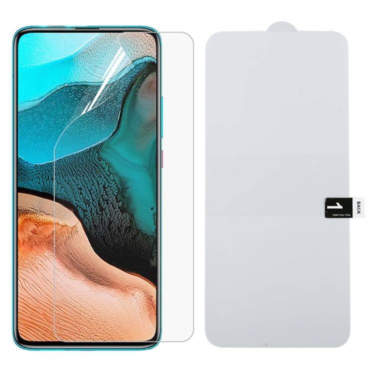 Full-screen hydrogel screen protector film, transparent front protector sheet