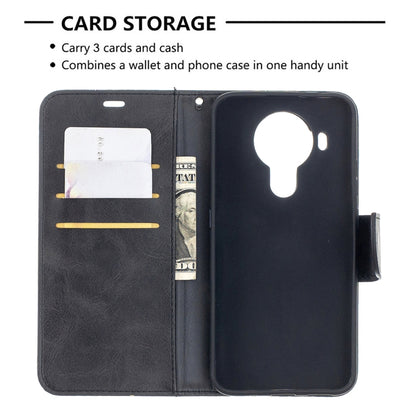 Black flip phone wallet case with 3 card slots and phone holder compartment
