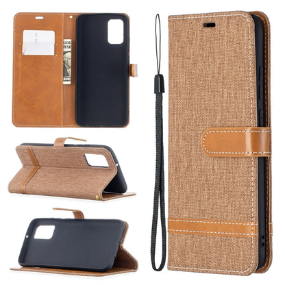 Tan/brown flip leather phone wallet case with lanyard strap and card slots