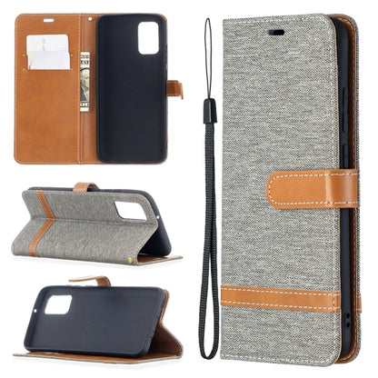 Gray flip leather phone wallet case with lanyard strap and card slots