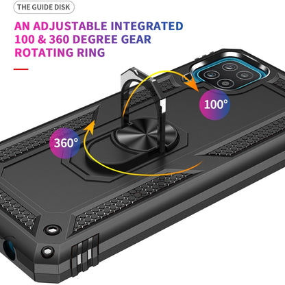 Black case with 360° rotating holder ring detail on the back