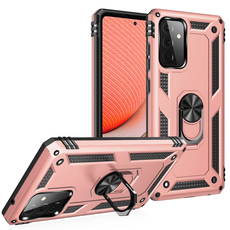 Rugged TPU+PC phone case in pink? wait gold with 360° rotating holder and rugged edges