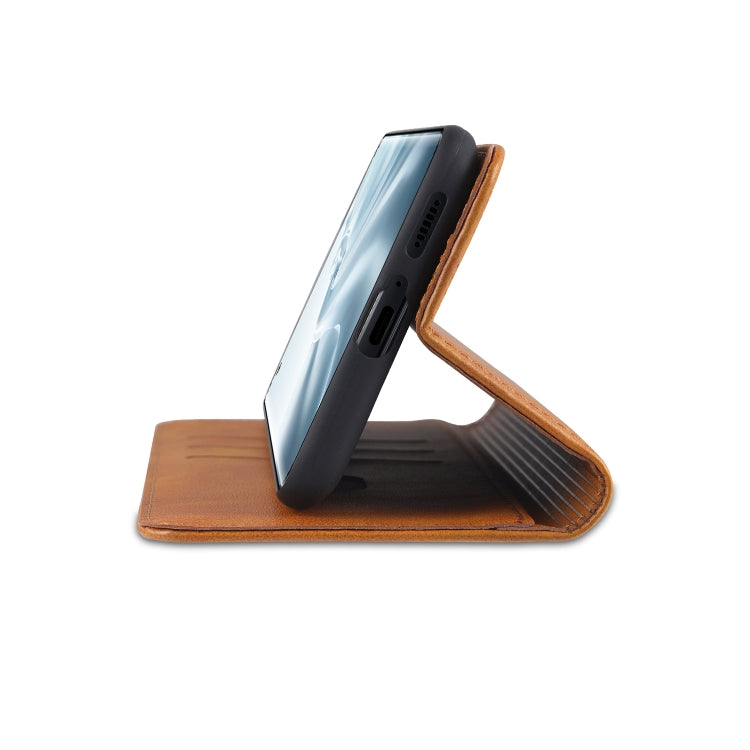 Magnetic flip leather wallet case for Xiaomi Mi 11, tan, flip stand
