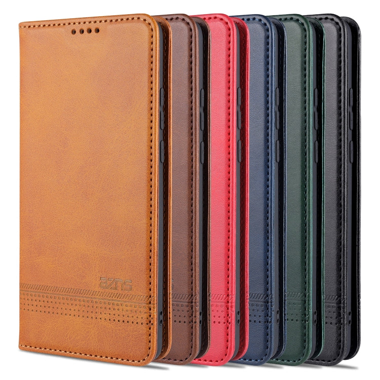 Magnetic flip leather wallet cases set for Xiaomi Mi 11, tan, red, blue, green, black